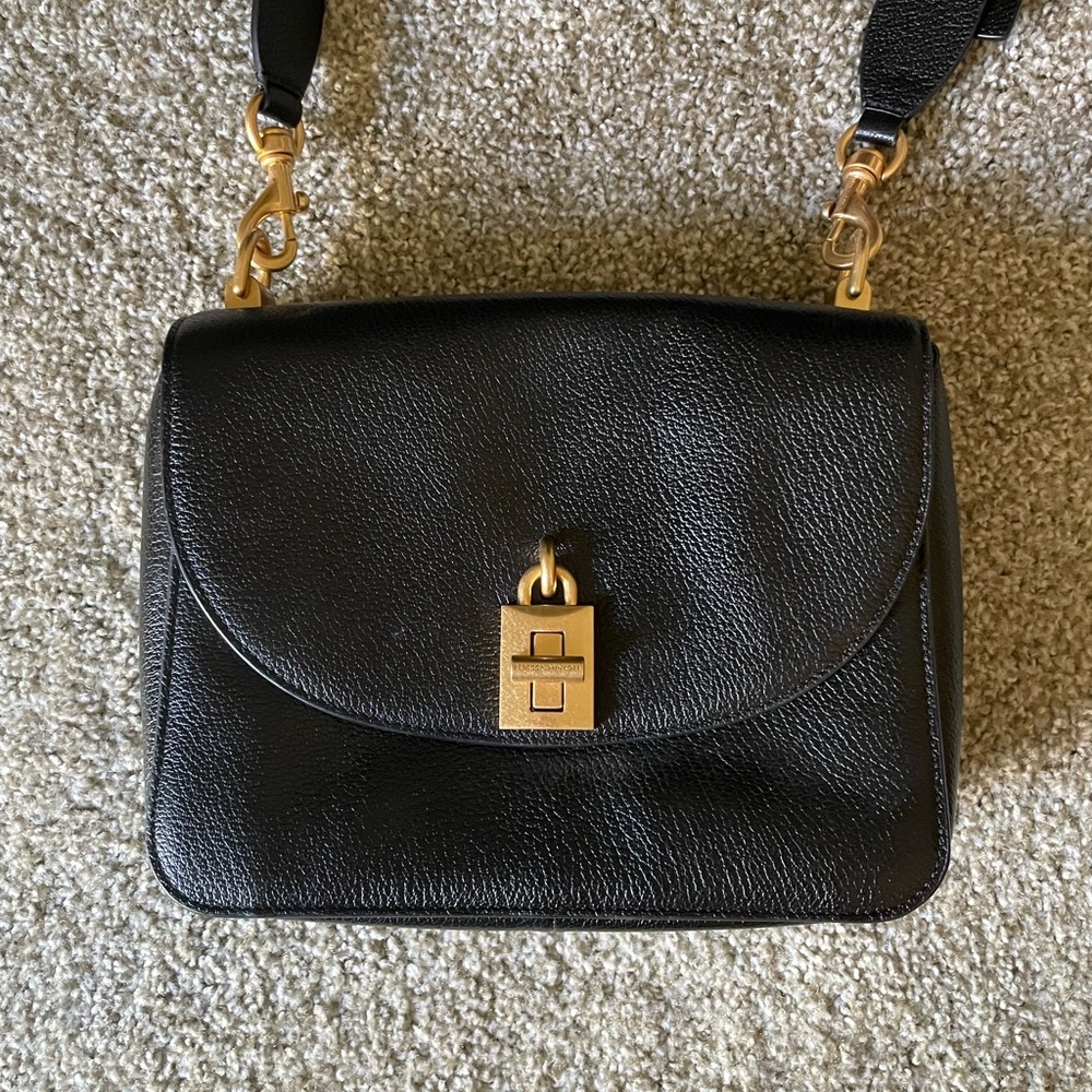 Love Too Large Shoulder Bag | Black with Gold Hardware | Rebecca Minkoff